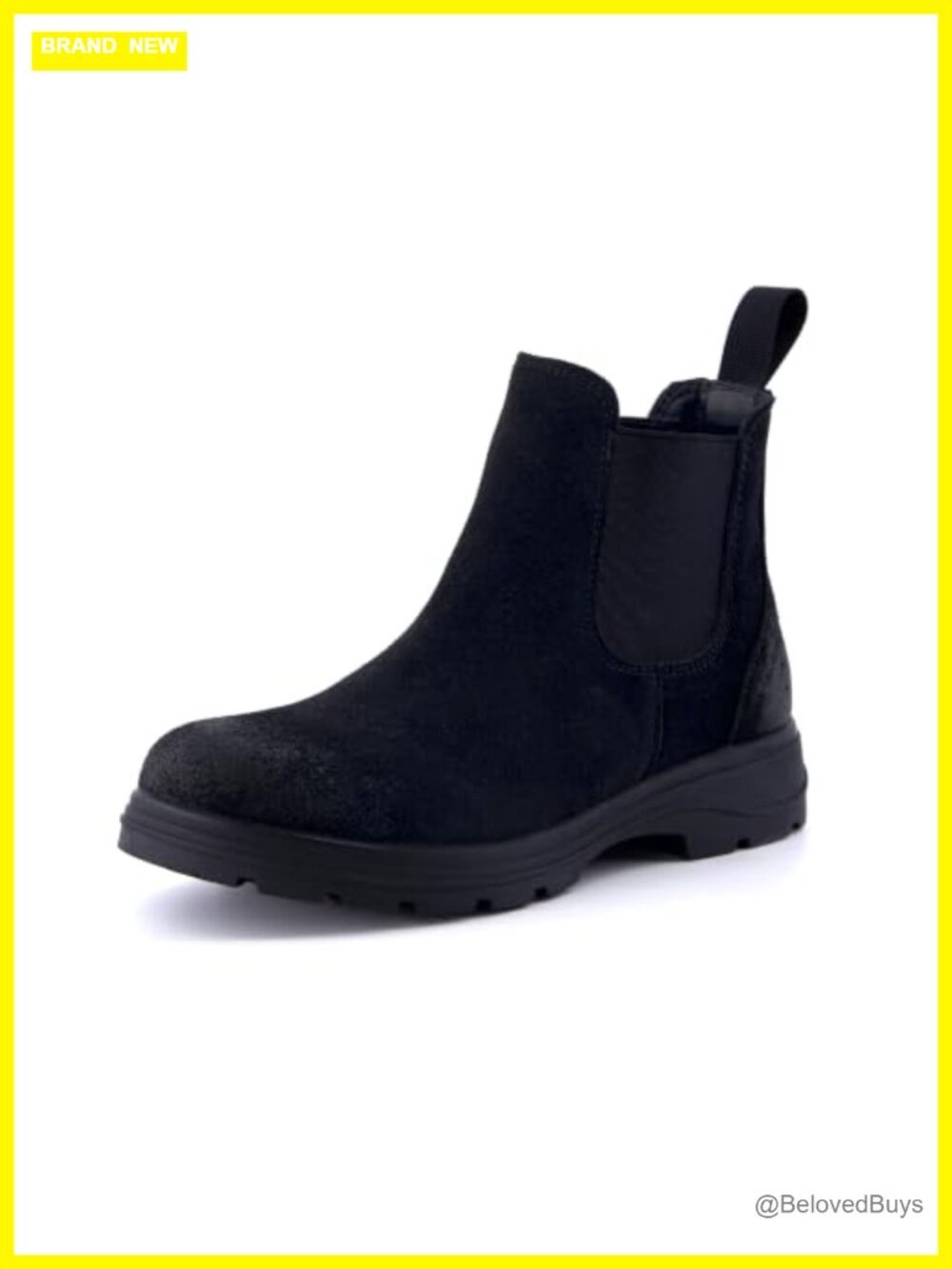 Genuine Suede Chelsea Ankle Boots Water Resistant Pull On Women's